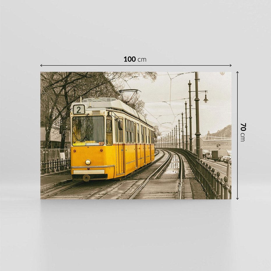 Obraz na płótnie 100x70 - Tramwaj w Lizbonie - Lizbona, tramwaj