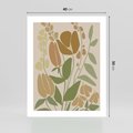Plakat bez ramy 40x50 - Beżowo i Roślinnie - nowoczesny plakat, roślinność