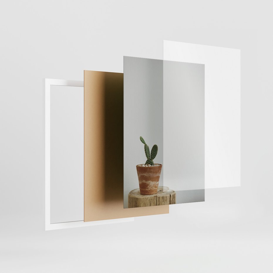 Zestaw obrazy w ramie 50x70 galeria - Kaktusy, w, doniczkach, boho - rama biała