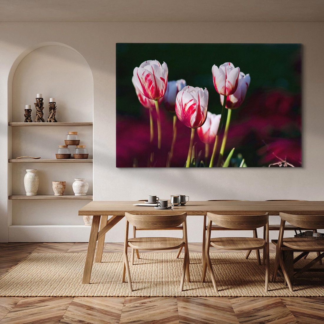 Obraz na płótnie 70x50 - Kwiatowy raj w naturze - kwiat, kwiaty