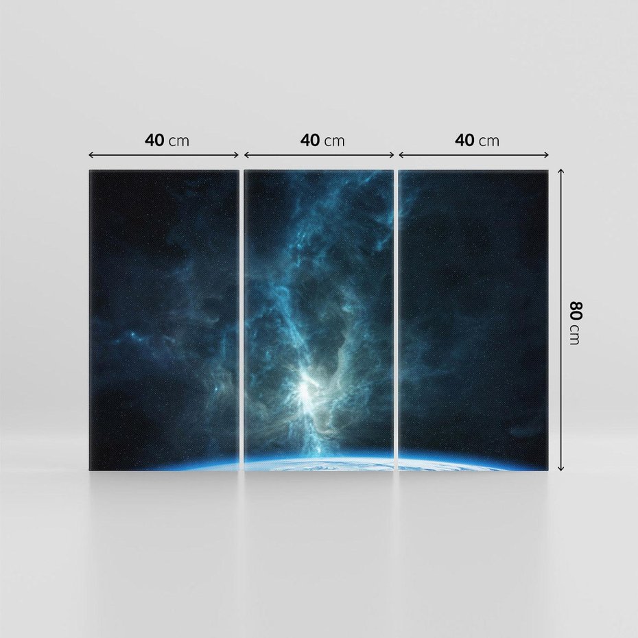 Obraz na płótnie 120x80 - Wędrówka przez galaktyki - ziemia, kosmos