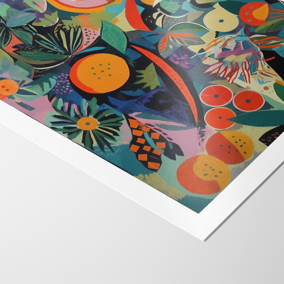 Plakat bez ramy 21x30 - Echa Nietuzinkowych Wzorców - abstrakcyjny obraz olejny, jak picasso