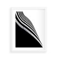 Plakat w ramie 40x50 - Architektoniczna Fala - architektura, falowany budynek - rama biała