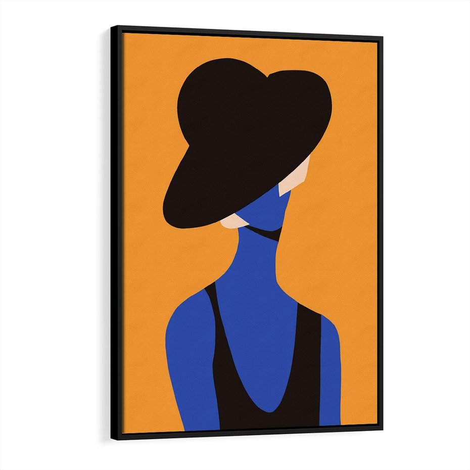 Obraz w ramie 50x70 - Zaklęte Zniknięcie - sztuka nowoczesna, plakat - rama czarna