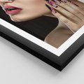 Plakat w ramie 40x50 - Piękno na tipsach - beauty, manicure - rama czarna