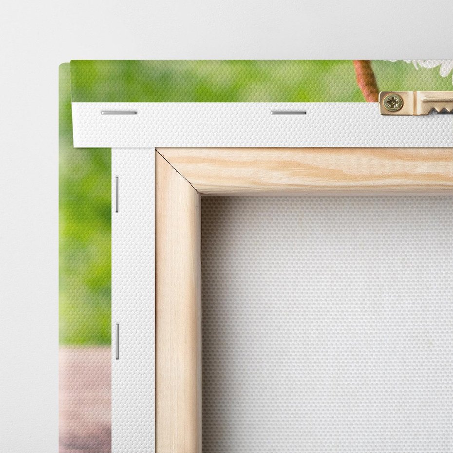 Obraz na płótnie 70x50 - Koszyk pełen kwiatów - koszyk, kwiaty