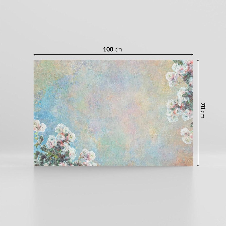 Obraz na płótnie 100x70 - Księżycowy sen artysty - subtelny obraz olejny, minimalizm