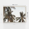 Obraz w ramie 70x50 - Palmy - tęsknota za Hawajami - palmy, Hawaje - rama drewno