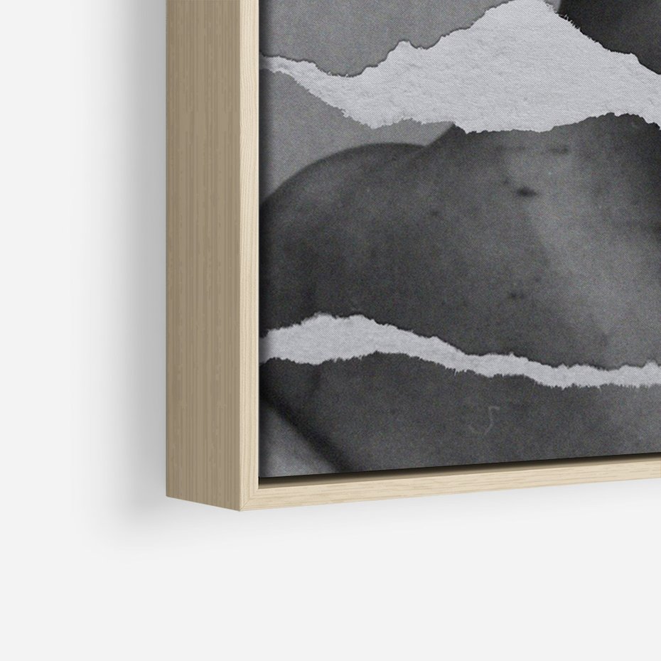 Obraz w ramie 70x100 - Kolaż z Antyczną Rzeźbą - antyczna rzeźba, kolaż ze zdjęć - rama drewno