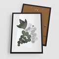 Plakat w ramie 50x70 - Grono Abstrakcji - minimalistyczny plakat, winogrona - rama czarna