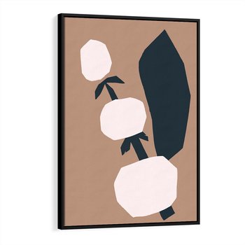 Obraz w ramie 50x70 - Harmonia Boho Ducha - abstrakcyjny obraz, plakat - rama czarna