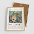 Plakat w ramie 50x70 - Sztuka z Reprodukcją G. Klimta - Gustav Klimt, reprodukcja - rama drewno