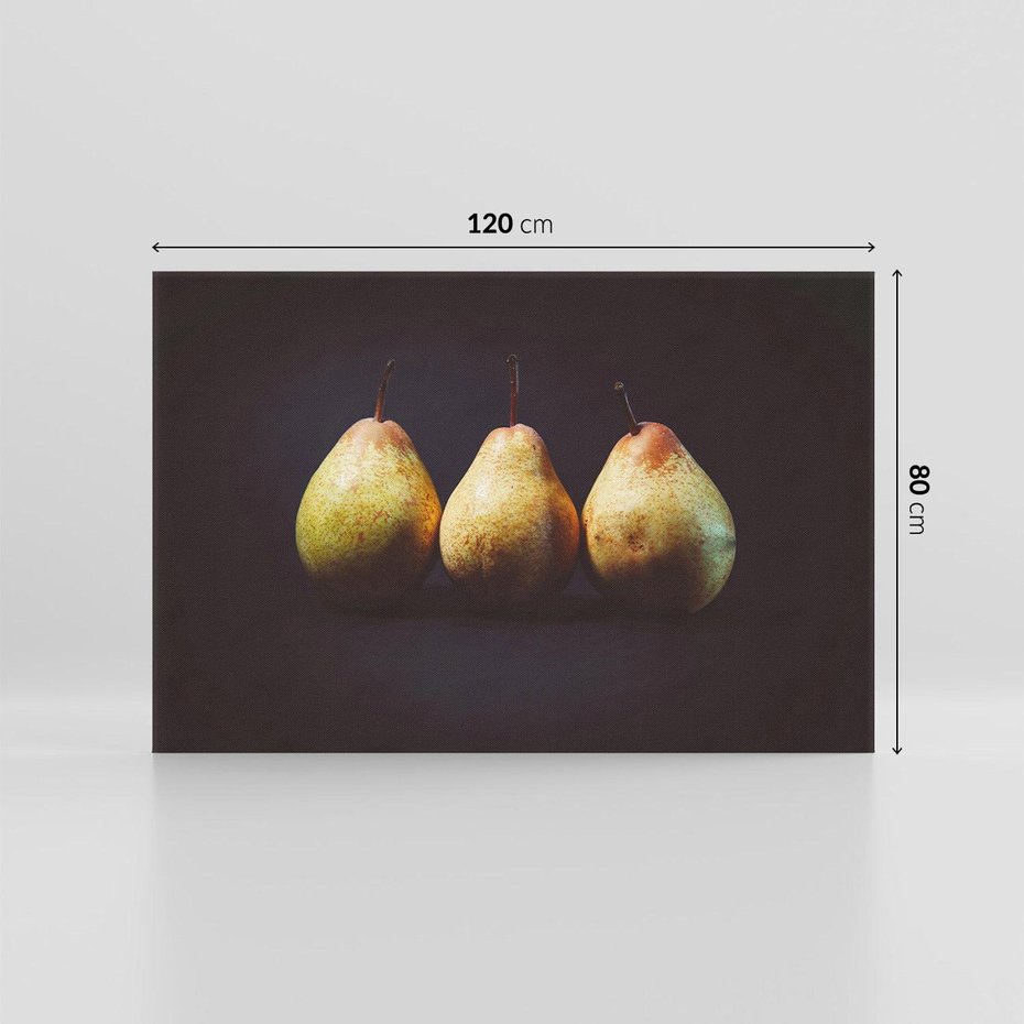 Obraz na płótnie 120x80 - Gruszki - Owocowa Harmonia - gruszki, owowce