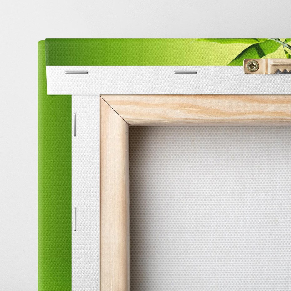 Obraz na płótnie 40x40 - Relaksacyjne SPA: Kamienie i bambus - SPA, kamienie