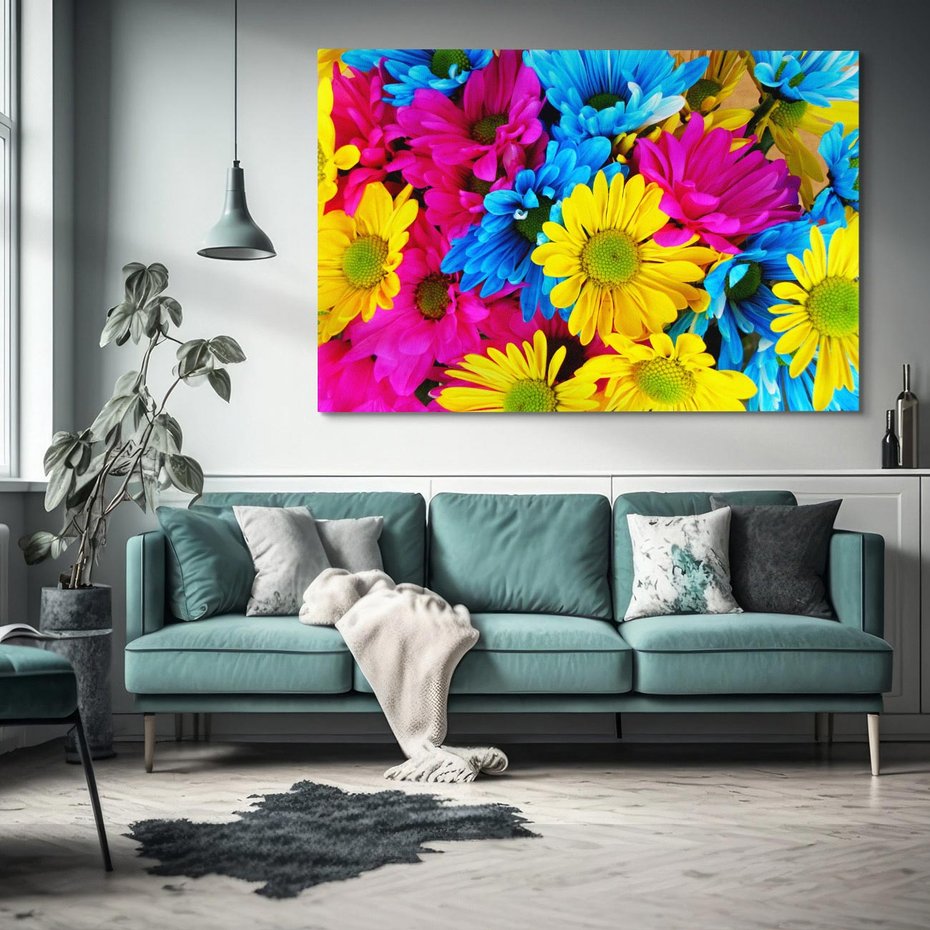 Obraz na płótnie 100x70 - Kwiatowy Świat - kwiat, kwiaty