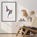 Plakat w ramie 30x40 - Taniec w akwareli - taniec, akwarela - rama czarna