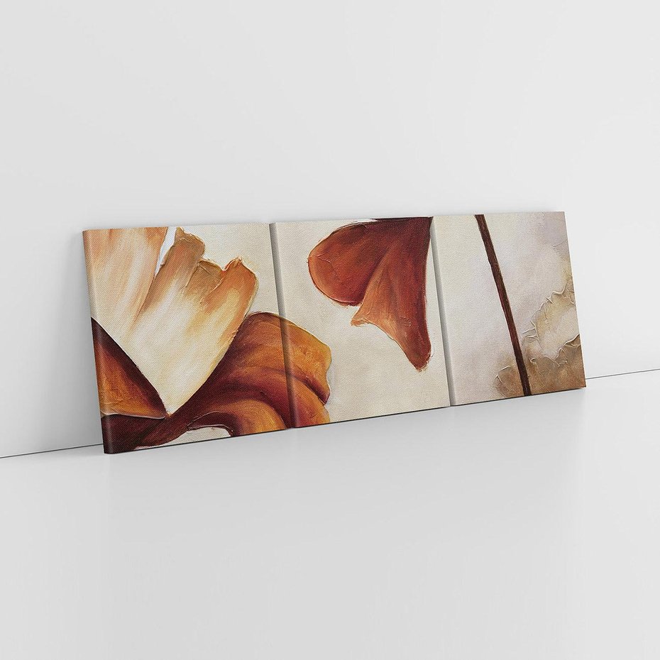 Obraz na płótnie 120x40 - Sztuka Kwiatów - kwiaty, sztuka