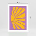 Plakat bez ramy 30x40 - Podróżne Kontury - abstrakcyjny plakat, intensywne różowe tło