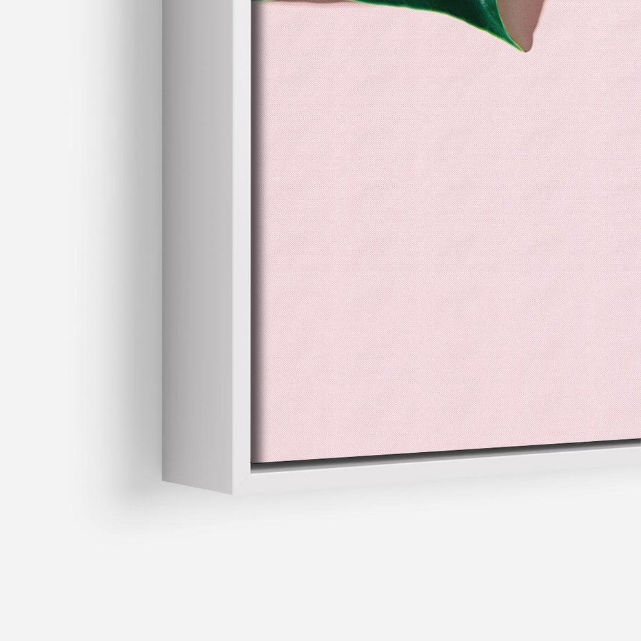 Obraz w ramie 120x80 - Siła Natury - liście, monstera - rama biała