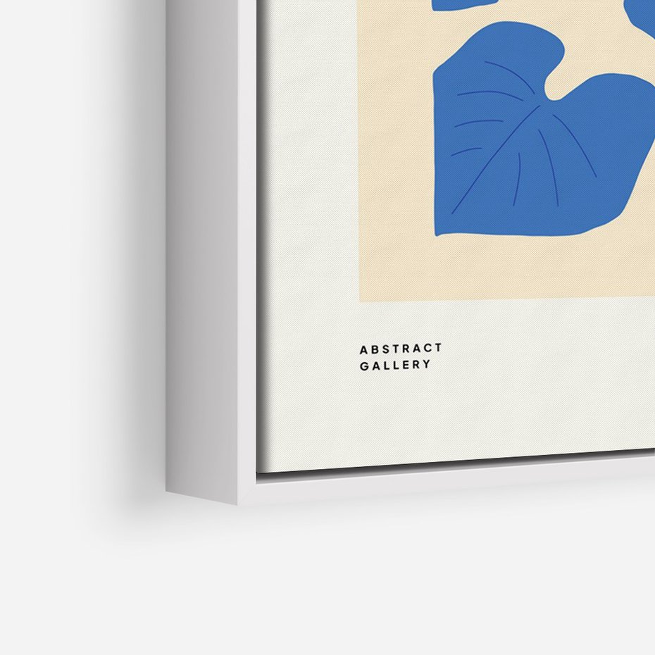 Obraz w ramie 80x120 - Rozświetlone Odbicia - lilie wodne, pastelowe kolory - rama biała