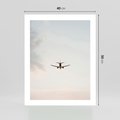 Plakat bez ramy 40x50 - W Powietrzu: Samolot na Niebie - samolot w przestworzach, samolot na niebie