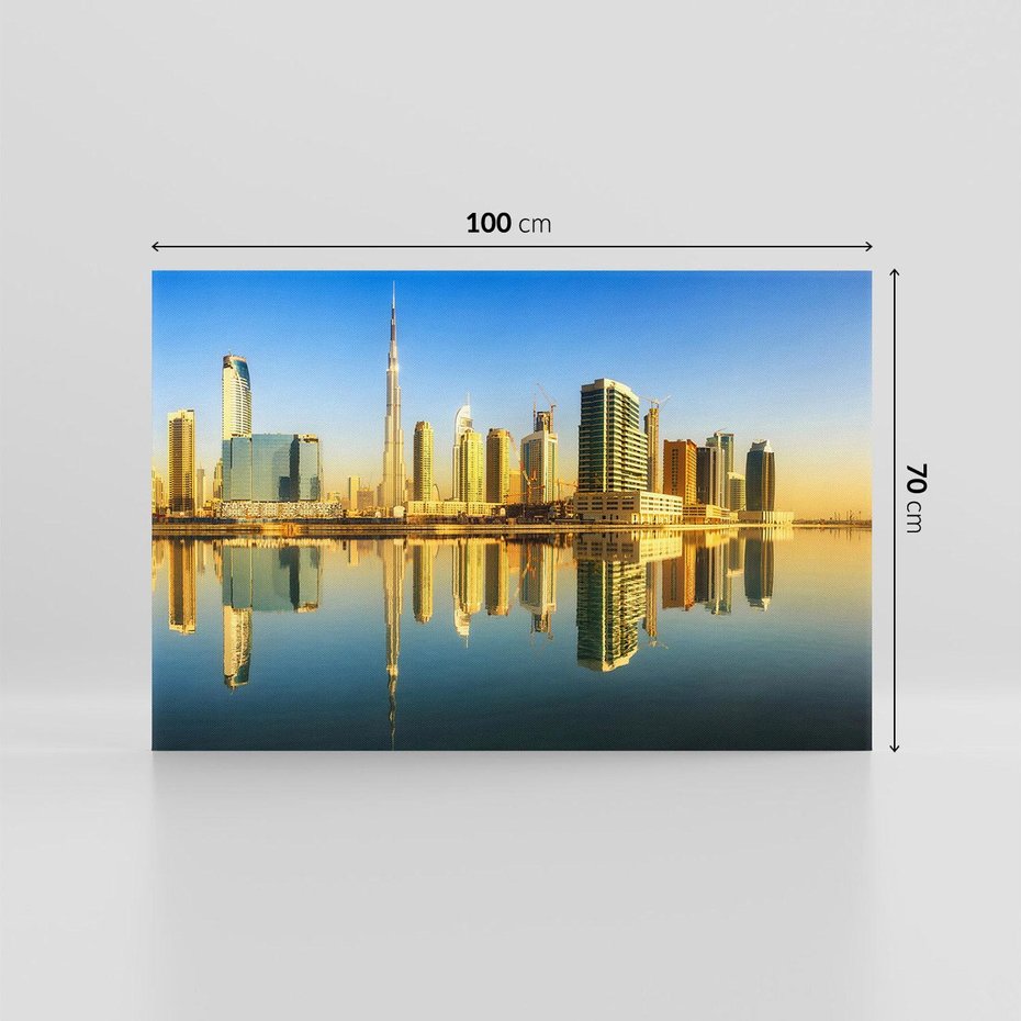 Obraz na płótnie 100x70 - Panorama Dubaju - Dubai, Dubaj