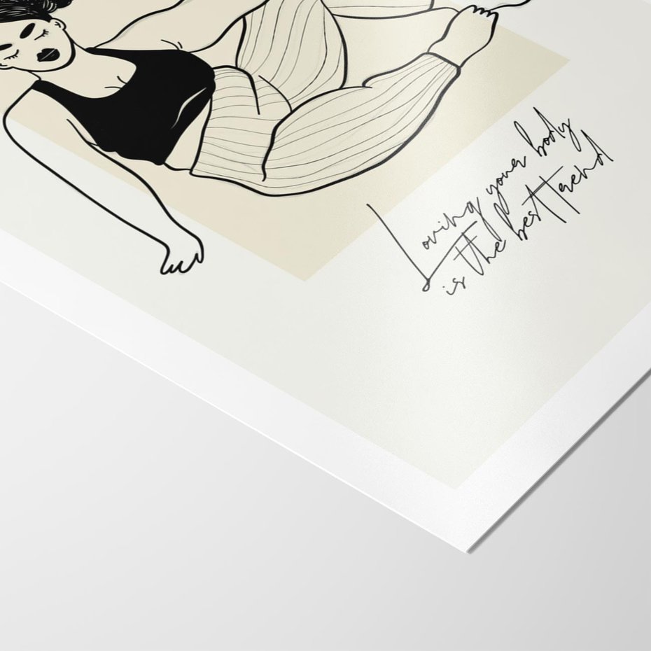 Plakat bez ramy 21x30 - Kobieca Moc - nowoczesna sztuka kobieca, plakat