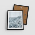 Plakat w ramie 40x50 - Cicha Zima - las, zima - rama czarna
