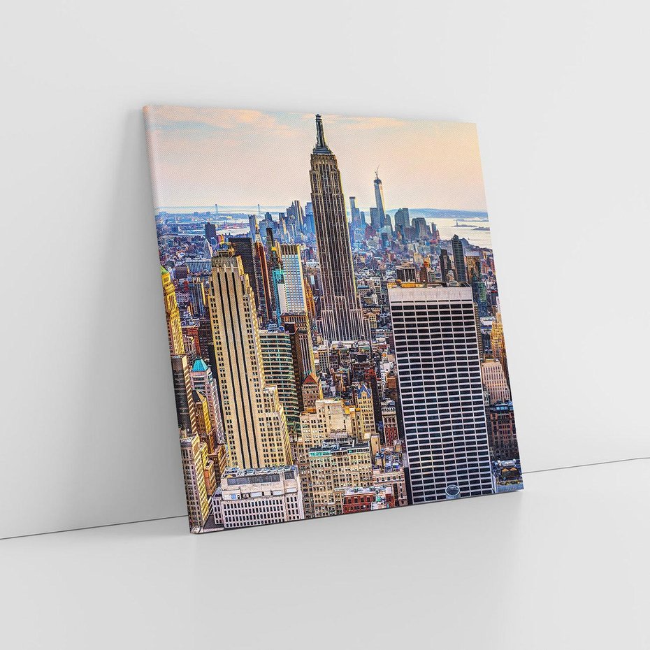 Obraz na płótnie 70x70 - Manhattan - Wieżowce Nowego Jorku - Manhattan, Nowy Jork
