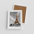 Plakat w ramie 30x40 - Echa Wieży Eiffla - wieża, Eiffla - rama biała