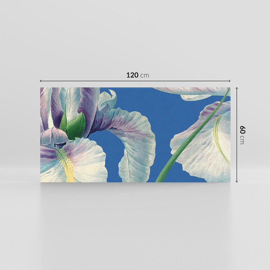 Obraz na płótnie 120x60 - Rapsodia malarskich gestów - wielkie kwiaty, zbliżenie