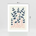 Plakat bez ramy 30x40 - Migotliwe Kształty - kwiaty, rośliny