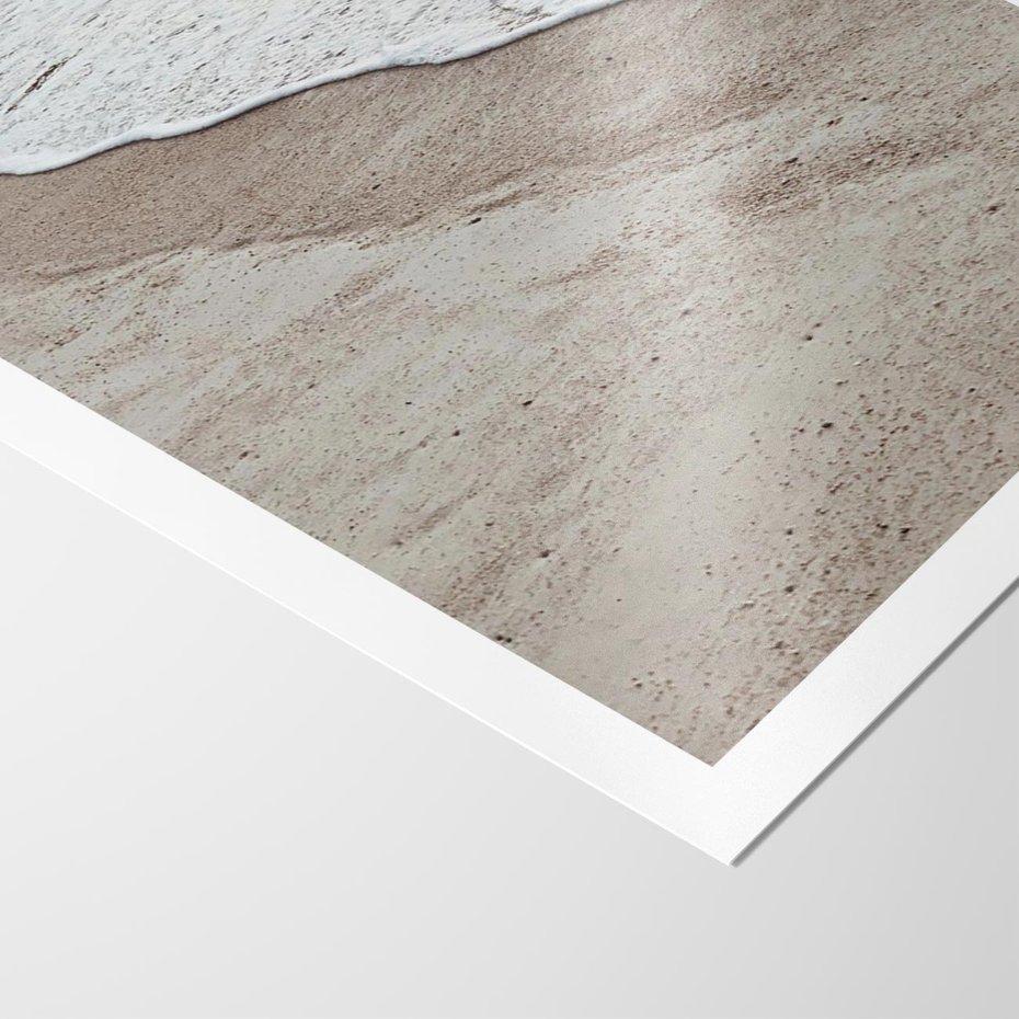 Plakat bez ramy 50x70 - Brzeg Morza: Malownicza Plaża i Fale - morze, plaża