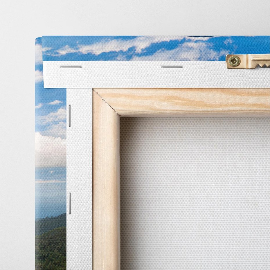 Obraz na płótnie 60x60 - Balony w górach: spektakularne widoki - balony, góry