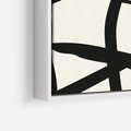 Obraz w ramie 50x50 - Impresje Wymiaru - linie, abstrakcja - rama biała