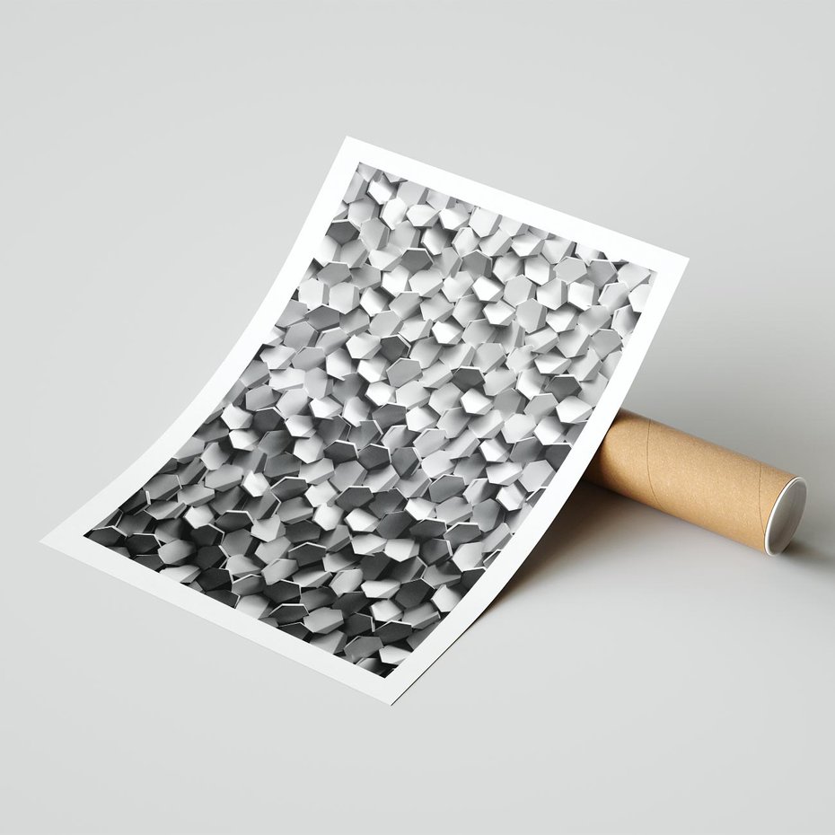 Plakat bez ramy 30x40 - Odkryj głębię sztuki - graficzne, 3D