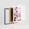 Plakat w ramie 30x40 - Kwitnąca Wiśnia - kwiaty, kwitnąca - rama czarna