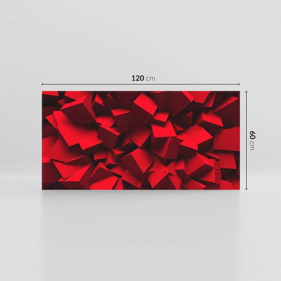 Obraz na płótnie 120x60 - Geometryczny 3D - abstrakcyjna kompozycja - geometryczny, 3D