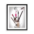 Plakat w ramie 40x50 - Moda, makijaż i relaks - moda, makijaż - rama czarna