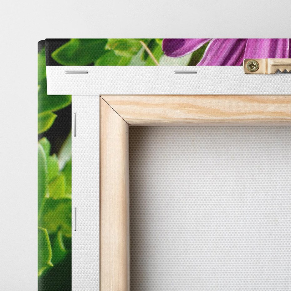 Obraz na płótnie 70x70 - Kwiatowy Dotyk - kwiat, kwiaty