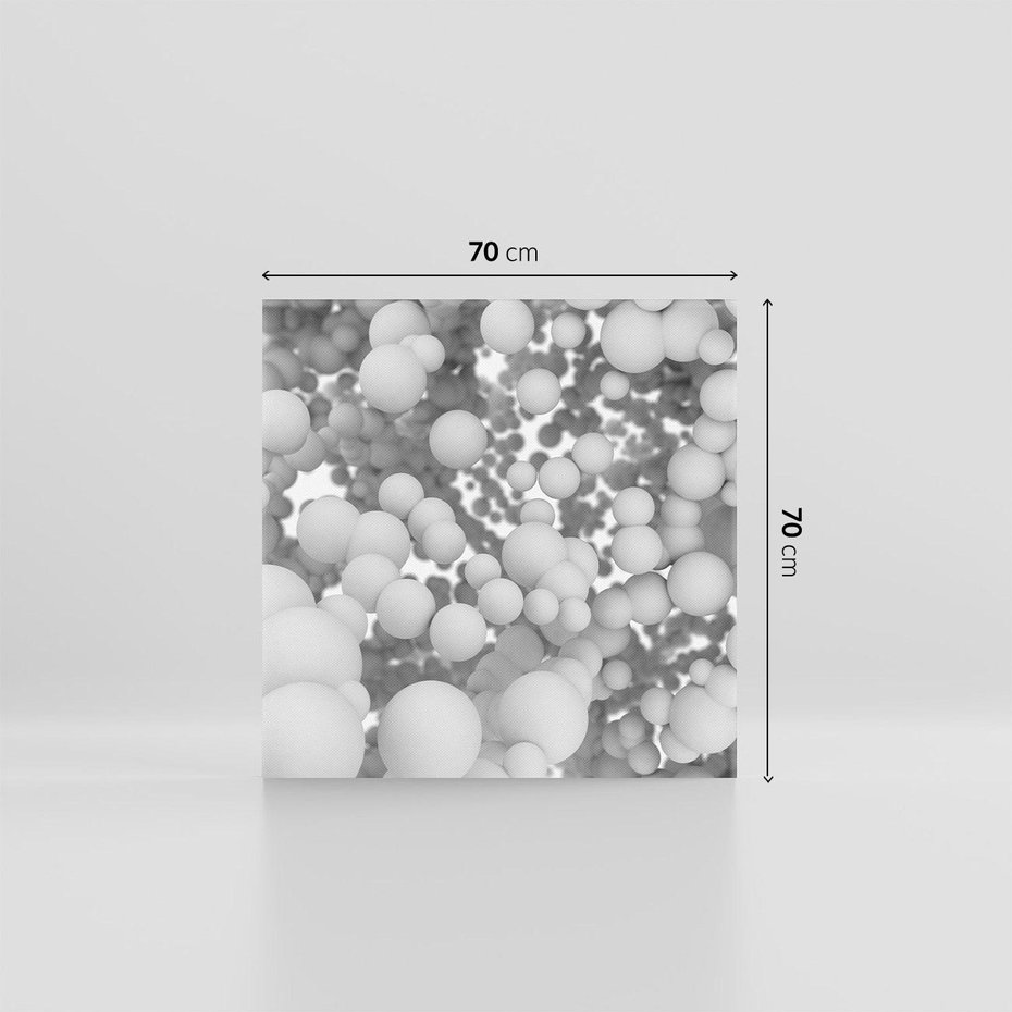 Obraz na płótnie 70x70 - Abstrakcyjne balony w locie - kule, abstrakcja