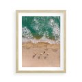 Plakat w ramie 40x50 - Letnie Wakacje na Horyzoncie - plaża, morze - rama drewno