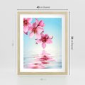 Plakat w ramie 40x50 - Magia kwitnącej wiśni - kwitnąca, wiśnia - rama drewno