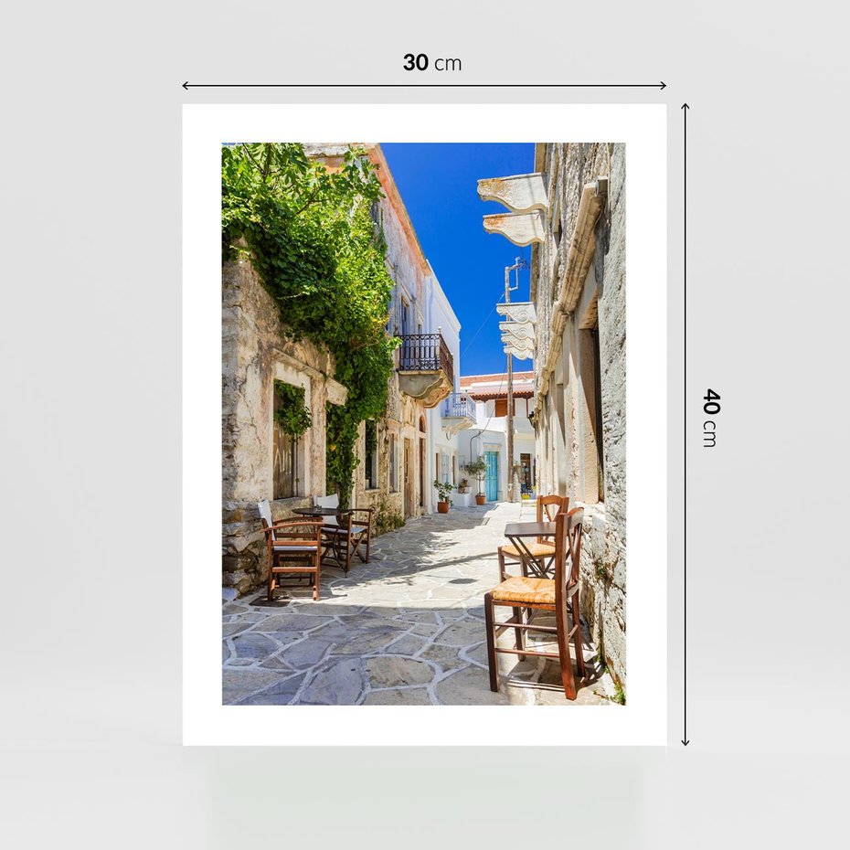 Plakat bez ramy 30x40 - Magiczny Spacer - uliczka, perspektywa