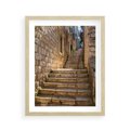 Plakat w ramie 40x50 - Uliczka: perspektywa miejskiego krajobrazu - uliczka, perspektywa - rama drewno