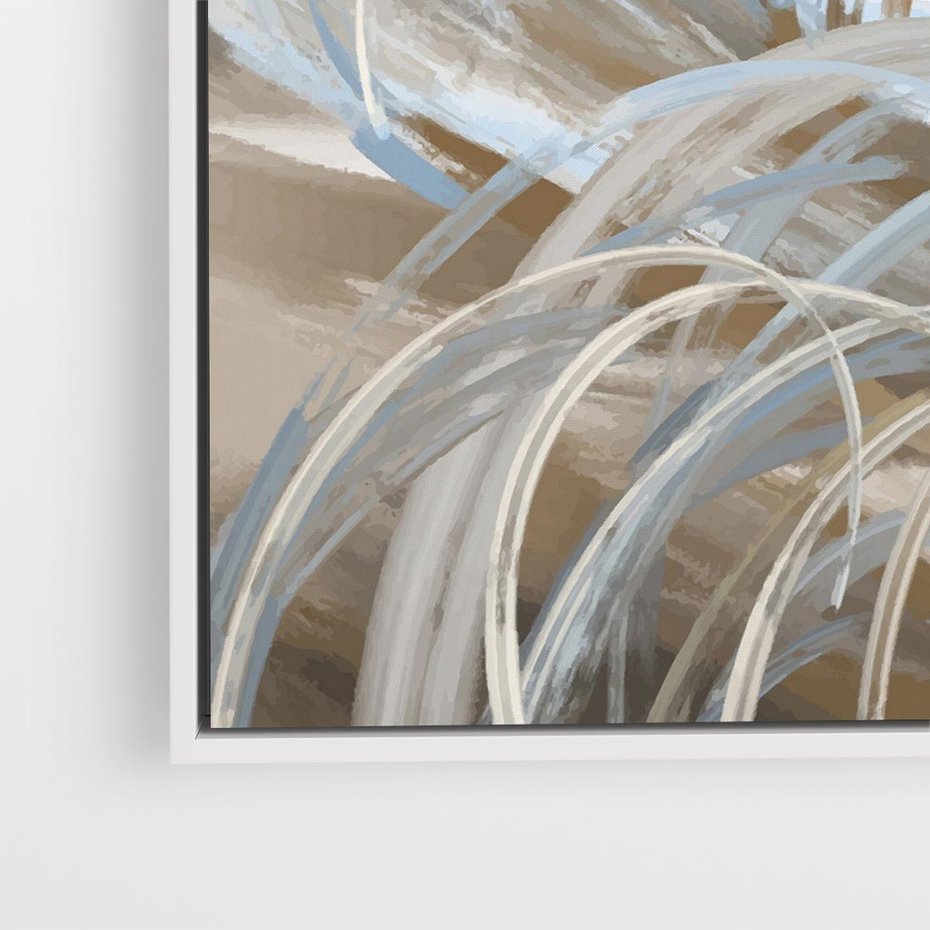 Obraz w ramie 80x80 - Zaklęty Wschód - akwarela, obraz - rama biała