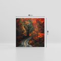 Obraz na płótnie 40x40 - Jesienne Podróżowanie - fotografia, jesień