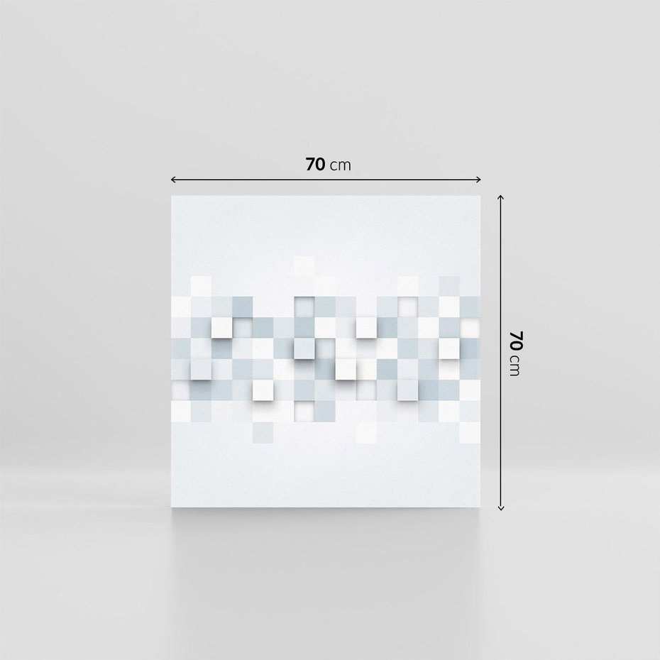 Obraz na płótnie 70x70 - Trójwymiarowe formy geometryczne - geometria, 3D