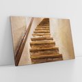 Obraz na płótnie 100x70 - Schody Wymiarów - schody, tunel