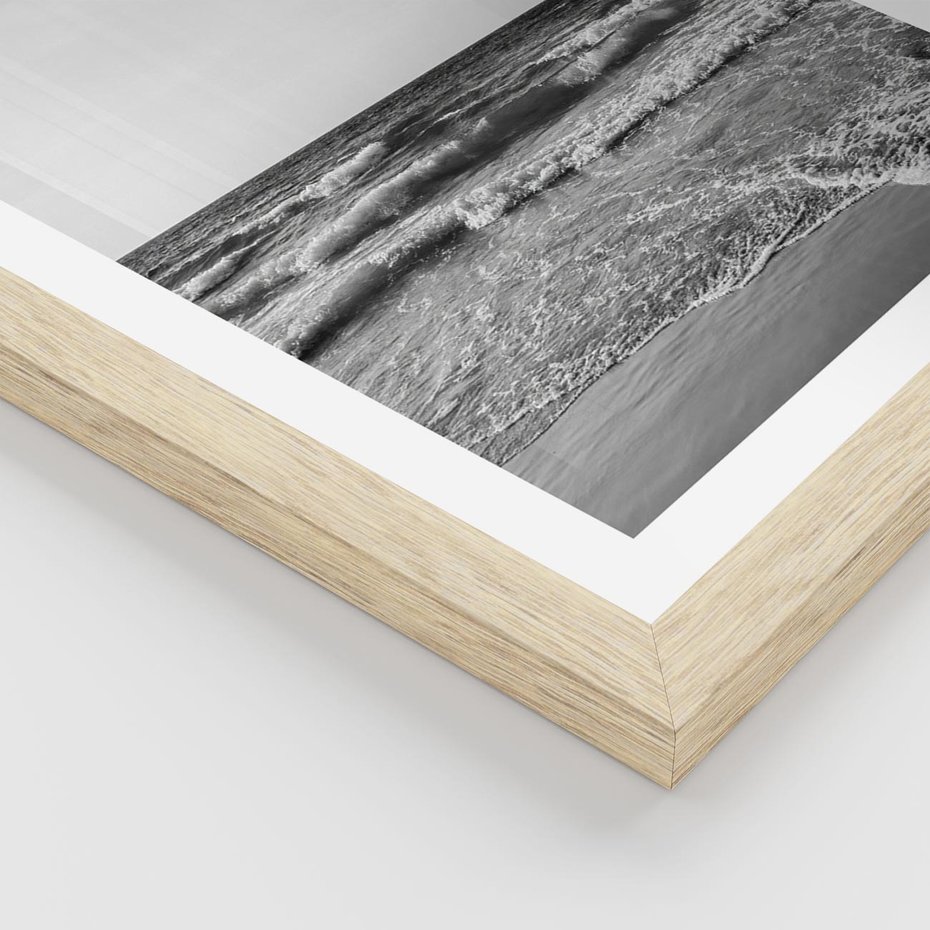 Plakat w ramie 40x50 - Słuchaj Śpiewu Fal - morze, fale - rama drewno